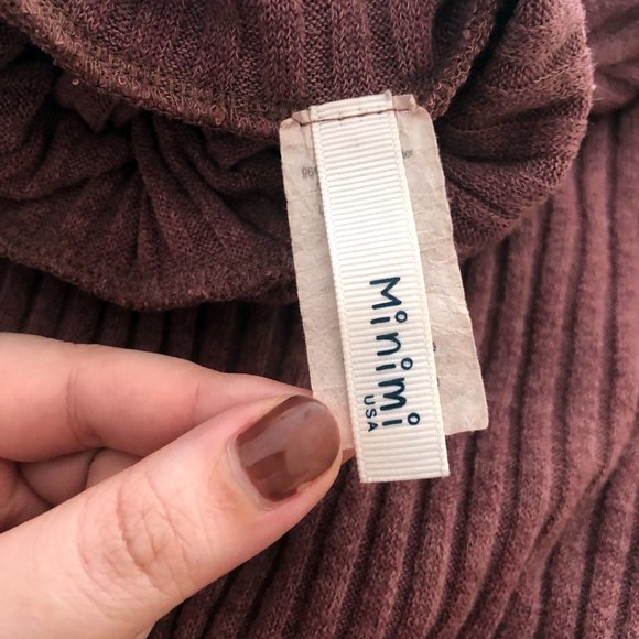 πRibbed Turtleneck Sweater in Mauve Size M - Picture 8 of 11